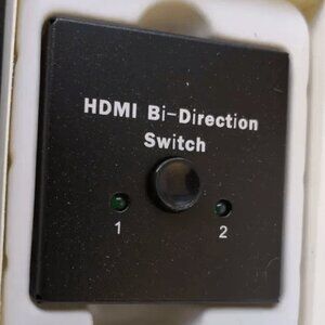 HDMI Bi-Direction Switch Video Adapter for Monitors, PC, Display TV. Switch BTN